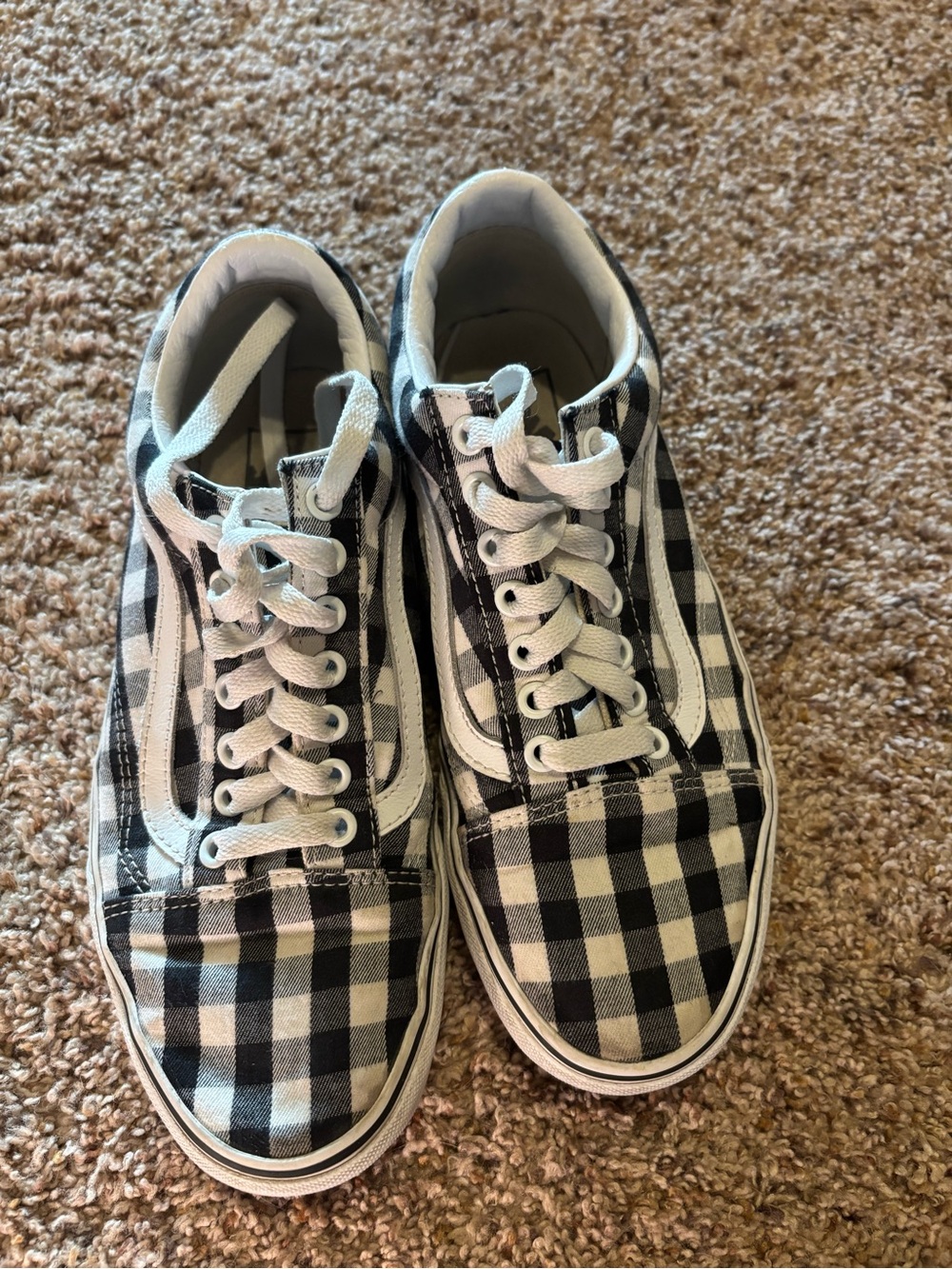 Unisex Vans Black & White Checkered Old Skool Sneakers
